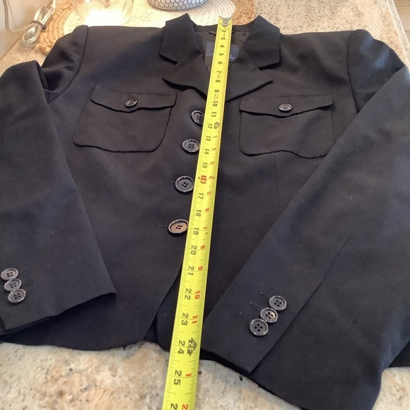 Victor Victoria Black Blazer Wool EU Size 46 - Picture 8 of 8